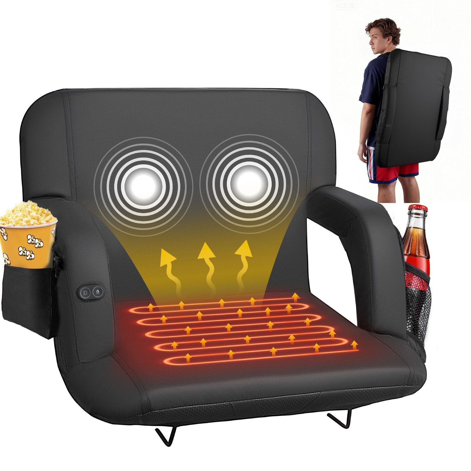 WarmSeat Pro™ Heated Bleacher & Ground Seat