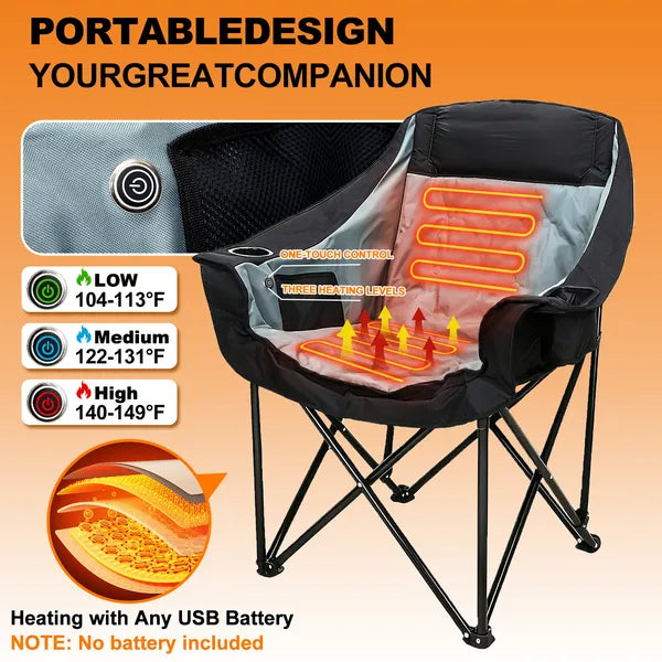 The Sideline Heater™ Folding Chair