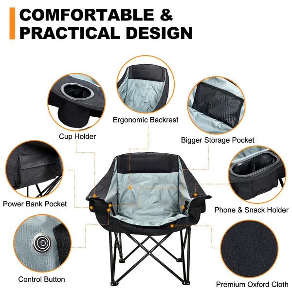 The Sideline Heater™ Folding Chair