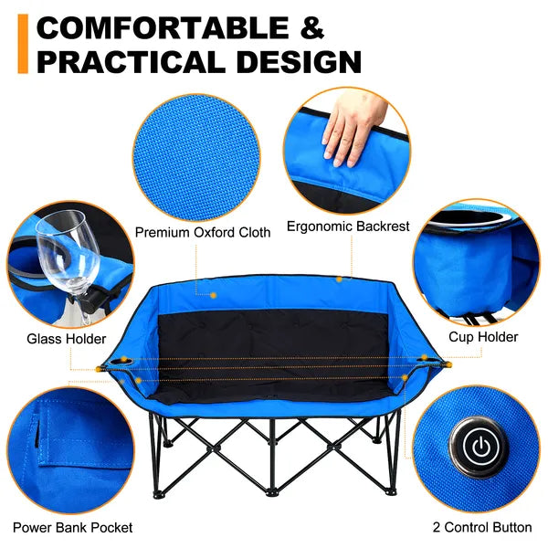 The Sideline Heater™ Folding Chair