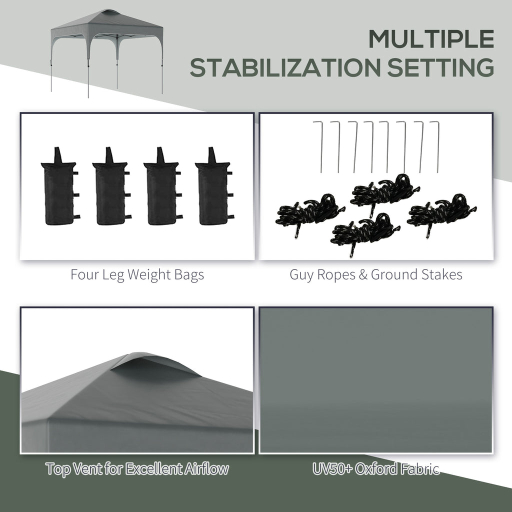 Sideline ShadePro™ — 10’×10’ Pop-Up Canopy Tent with Wheeled Bag & Sandbags