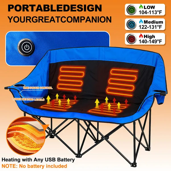 The Sideline Heater™ Folding Chair