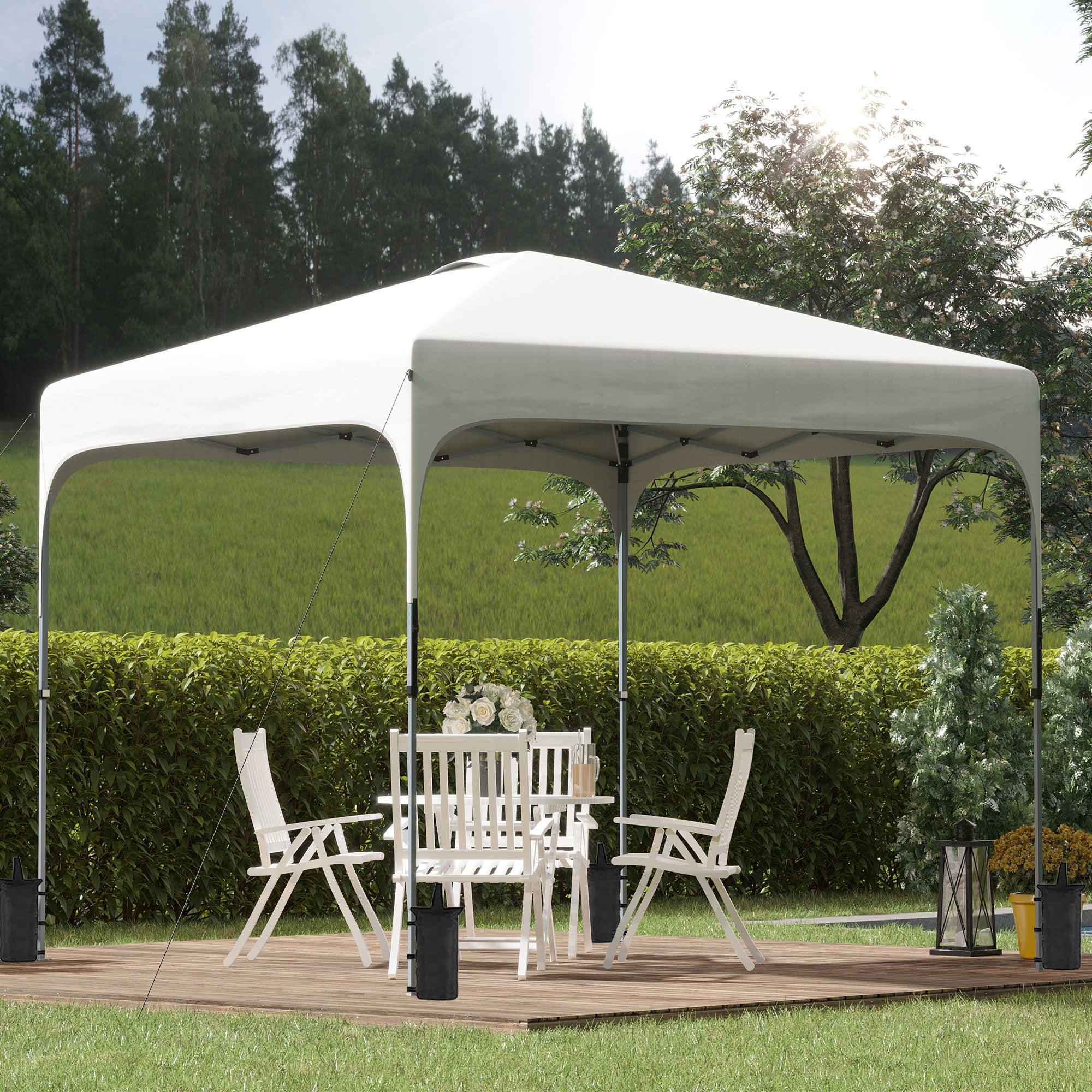 Sideline ShadePro™ — 10’×10’ Pop-Up Canopy Tent with Wheeled Bag & Sandbags