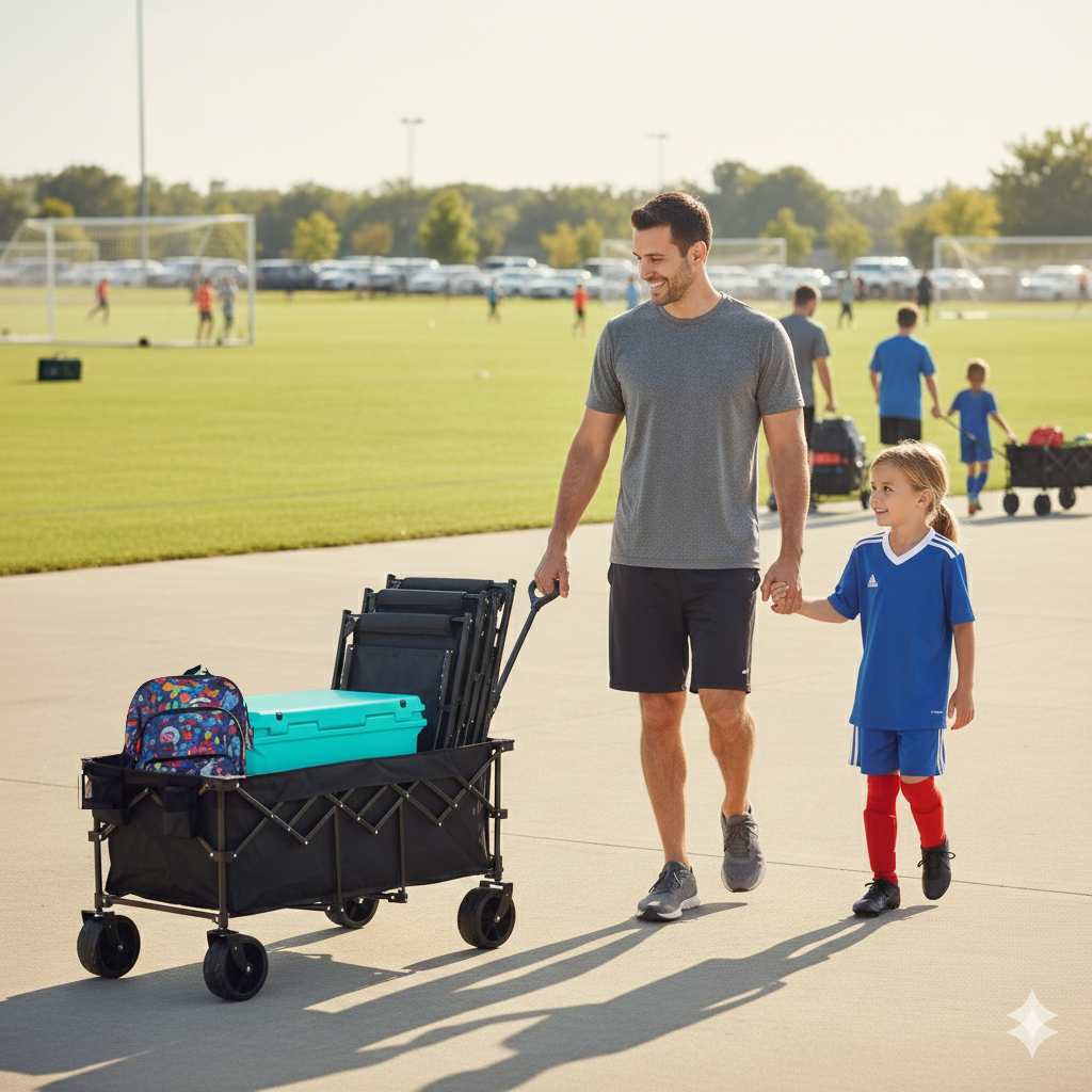 Sideline PackMule™ Pro — All-Terrain Folding Wagon