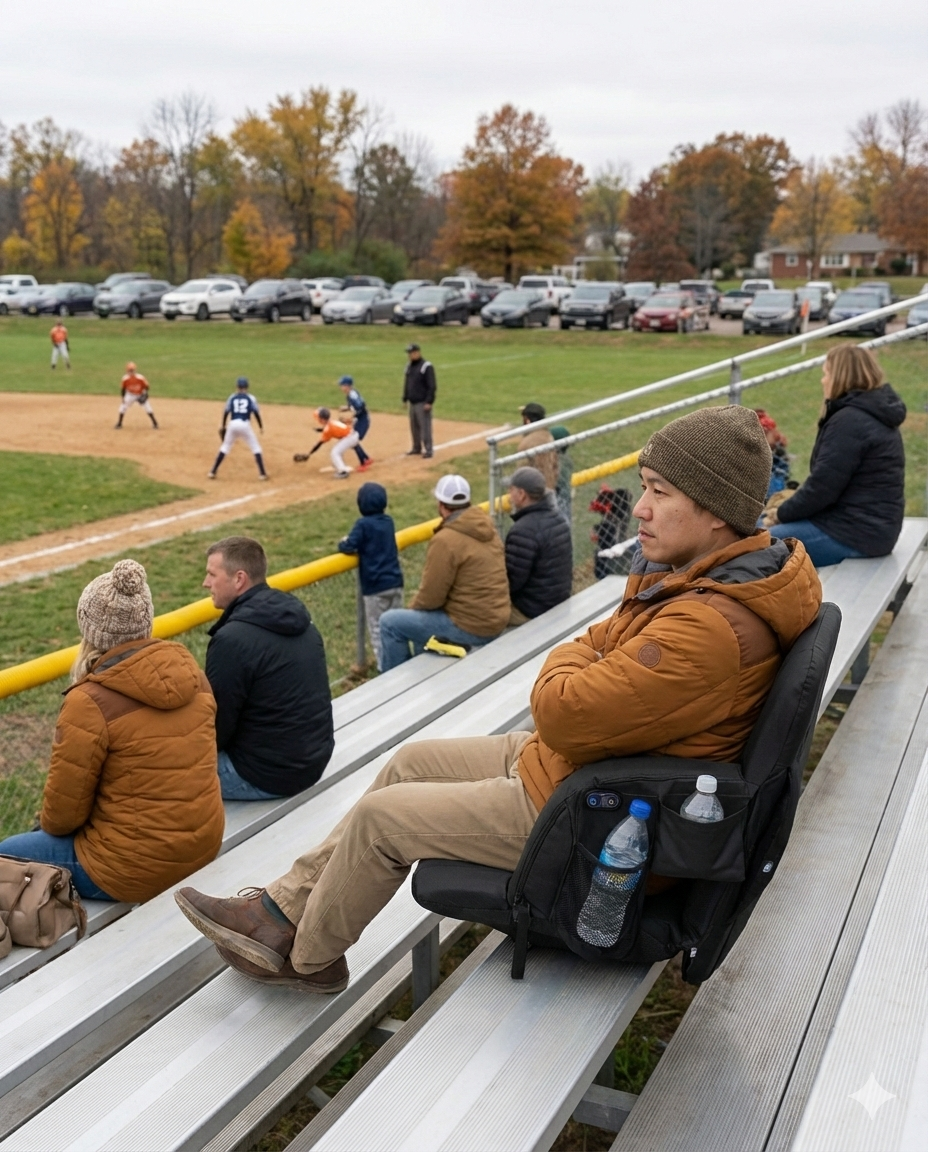 WarmSeat Pro™ Heated Bleacher & Ground Seat