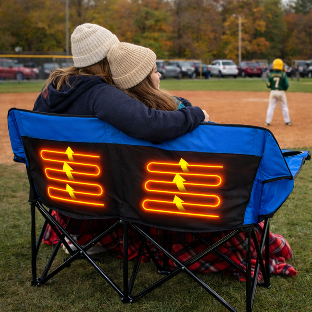 The Sideline Heater™ Folding Chair